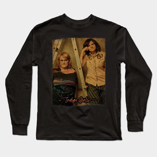 80s Classic Vintage Indigo Girls Long Sleeve T-Shirt by ArtGaul
